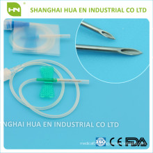 CE FDA ISO approved Green and blue Disposable sterile vacuum butterfly needle